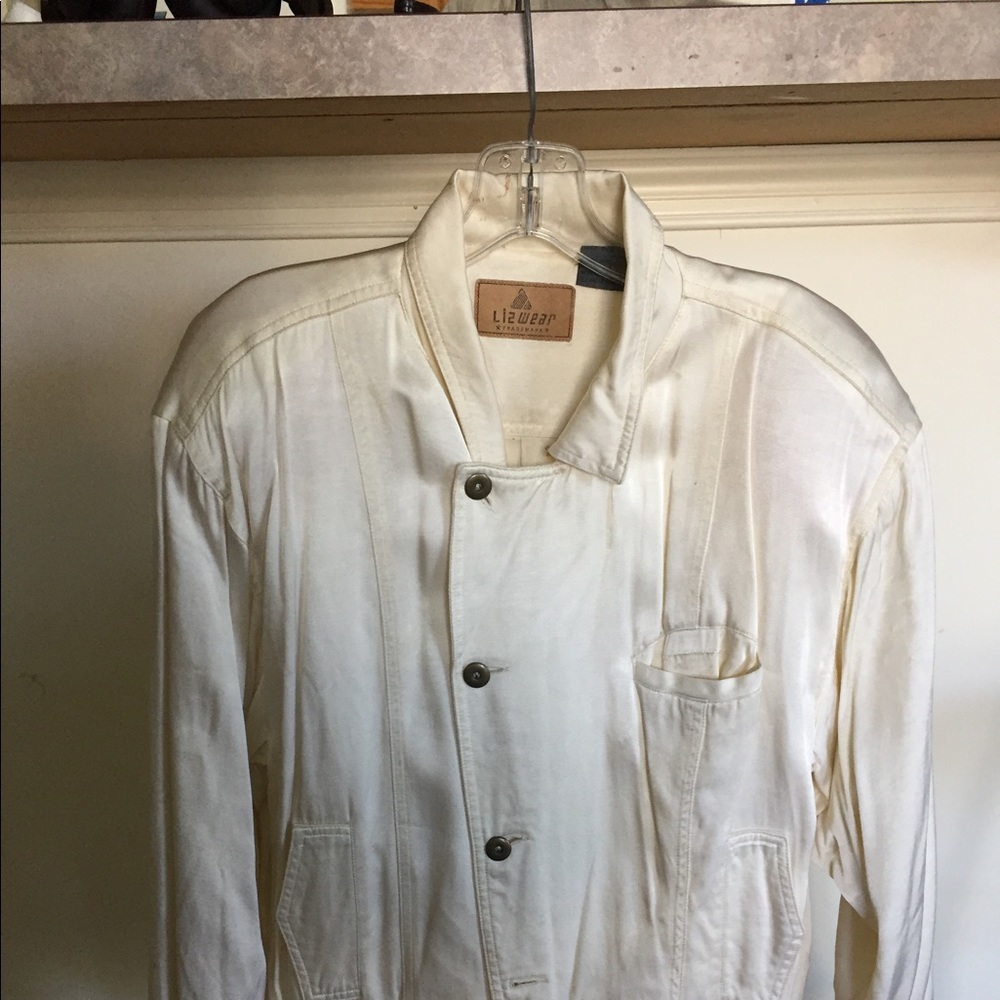 Liz Wear satin Jacket vintage 1980s